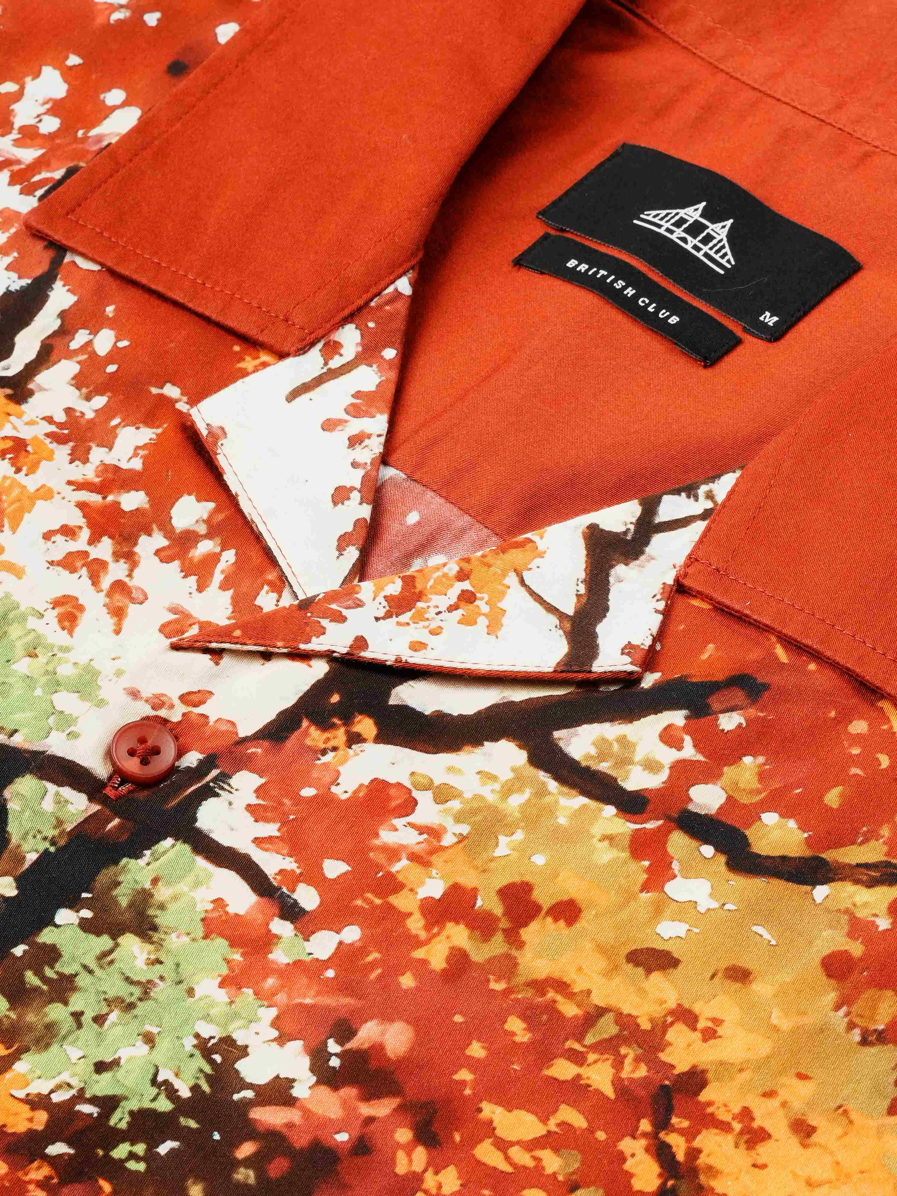 Men Smart Slim Fit Printed Casual Shirt