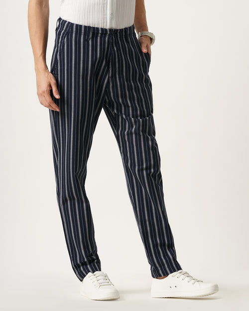 MEN'S REGULAR FIT STRIPE TROUSER