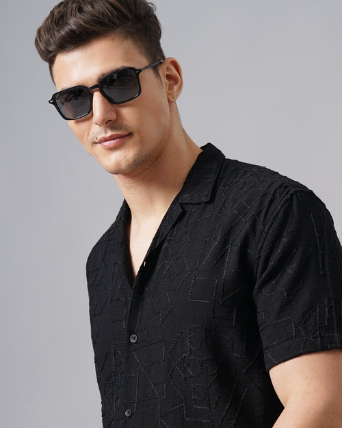MEN'S SELF DESIGN SHIRT