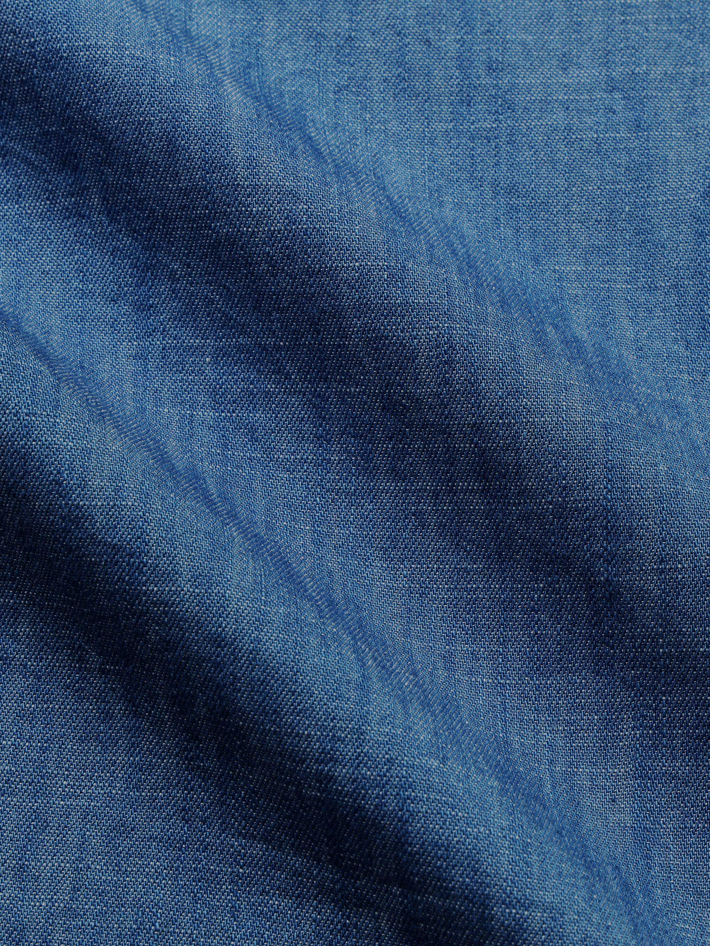 Men's Indigo Denim Slim Fit Shirt