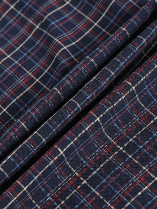 Men Smart Slim Fit Checked Casual Shirt