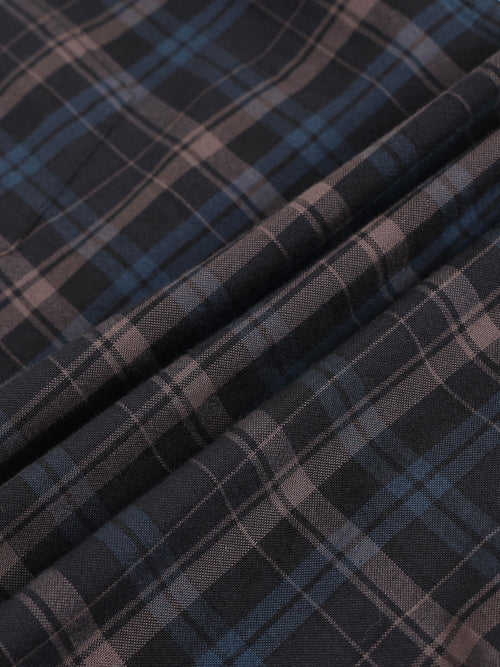 Men Smart Slim Fit Tartan Checks Checked Casual Shirt