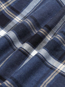 Men Navy Checks Shirt