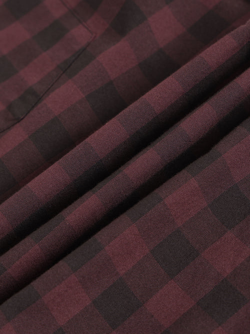 Men Smart Slim Fit Gingham Checks Checked Casual Shirt