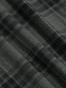 Men's Melange Twill Olive Checks Shirts