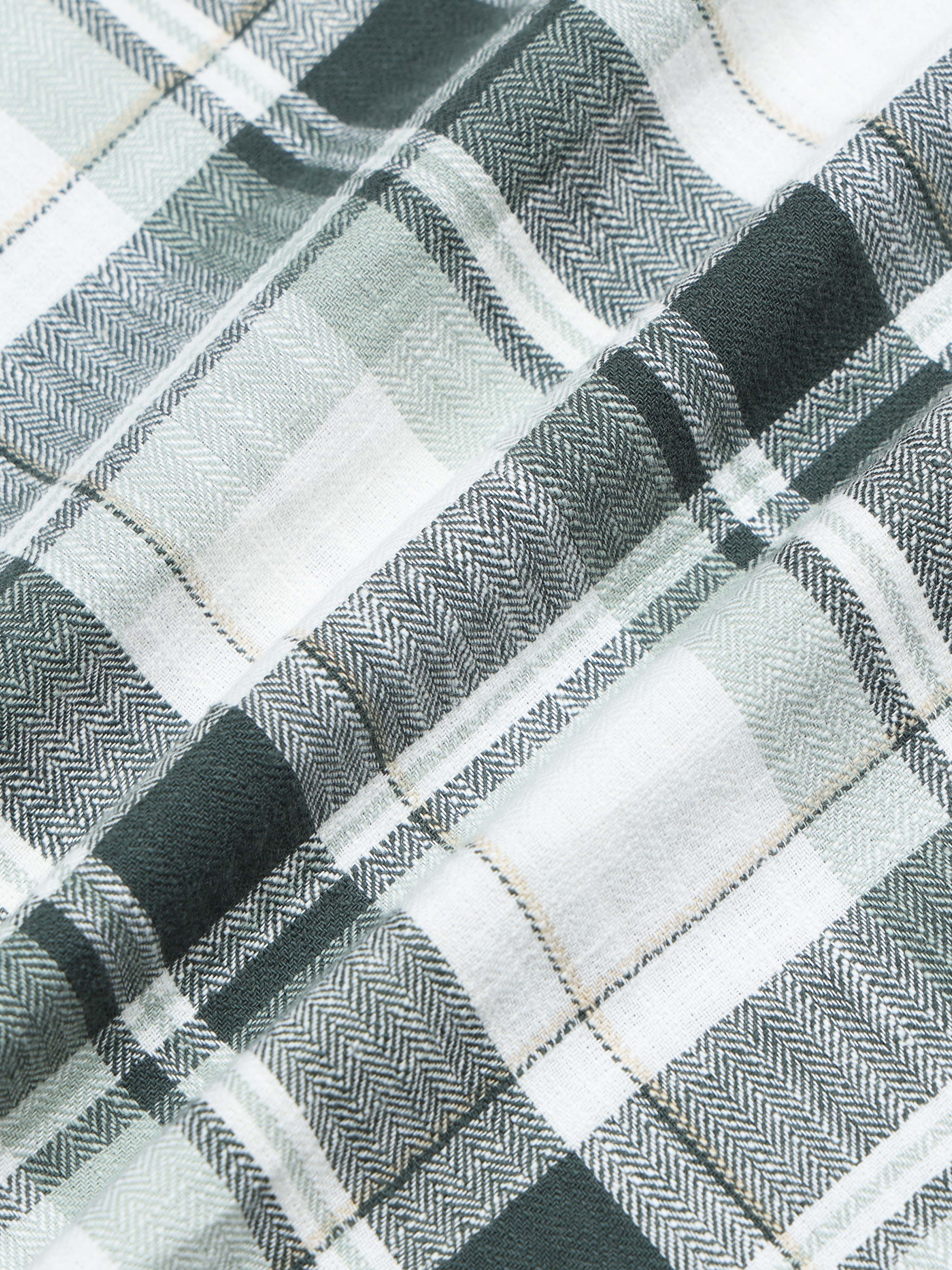 Men's Premium Oxford Checks Green Shirt