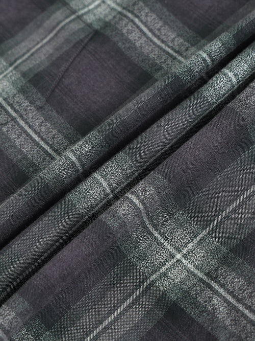 Men Smart Slim Fit Tartan Checks Checked Casual Shirt
