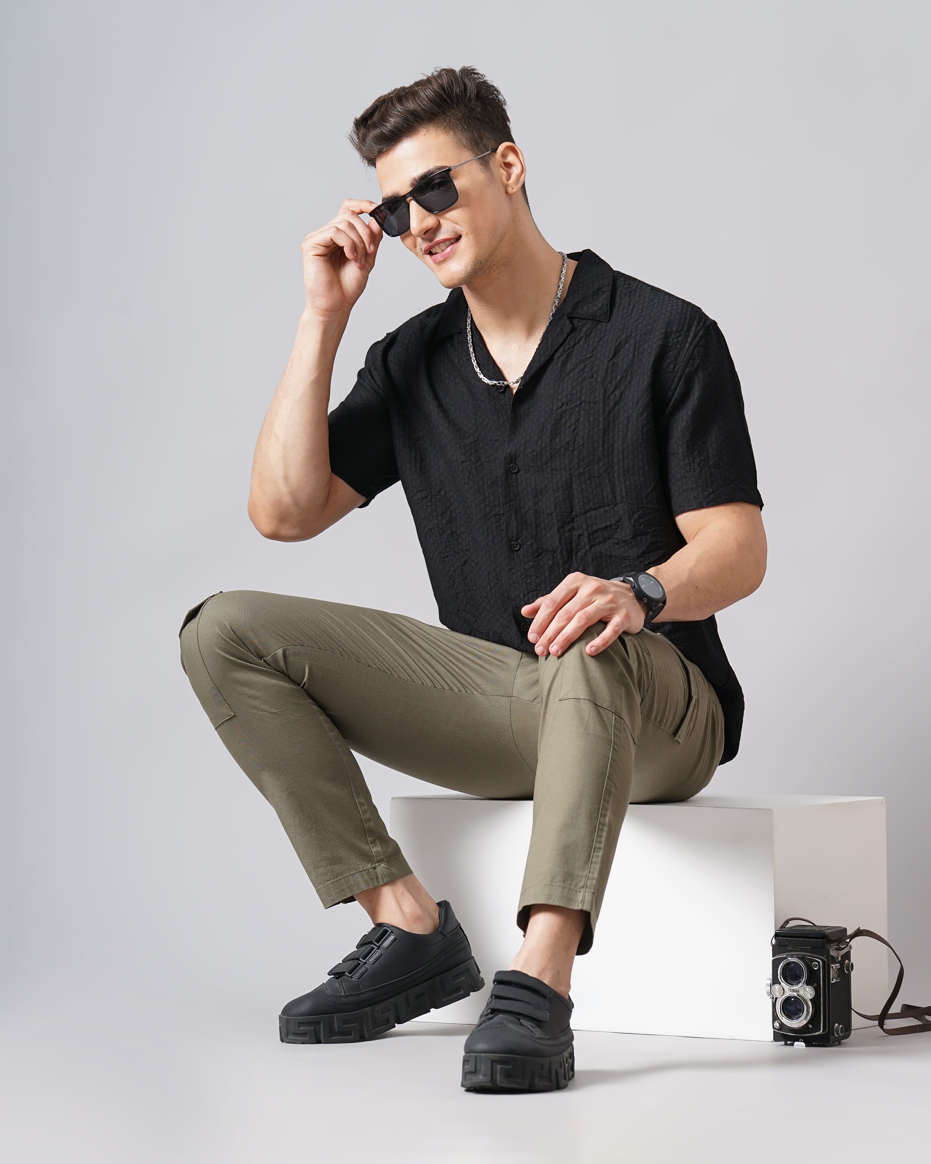 MEN'S SELF DESIGN SHIRT