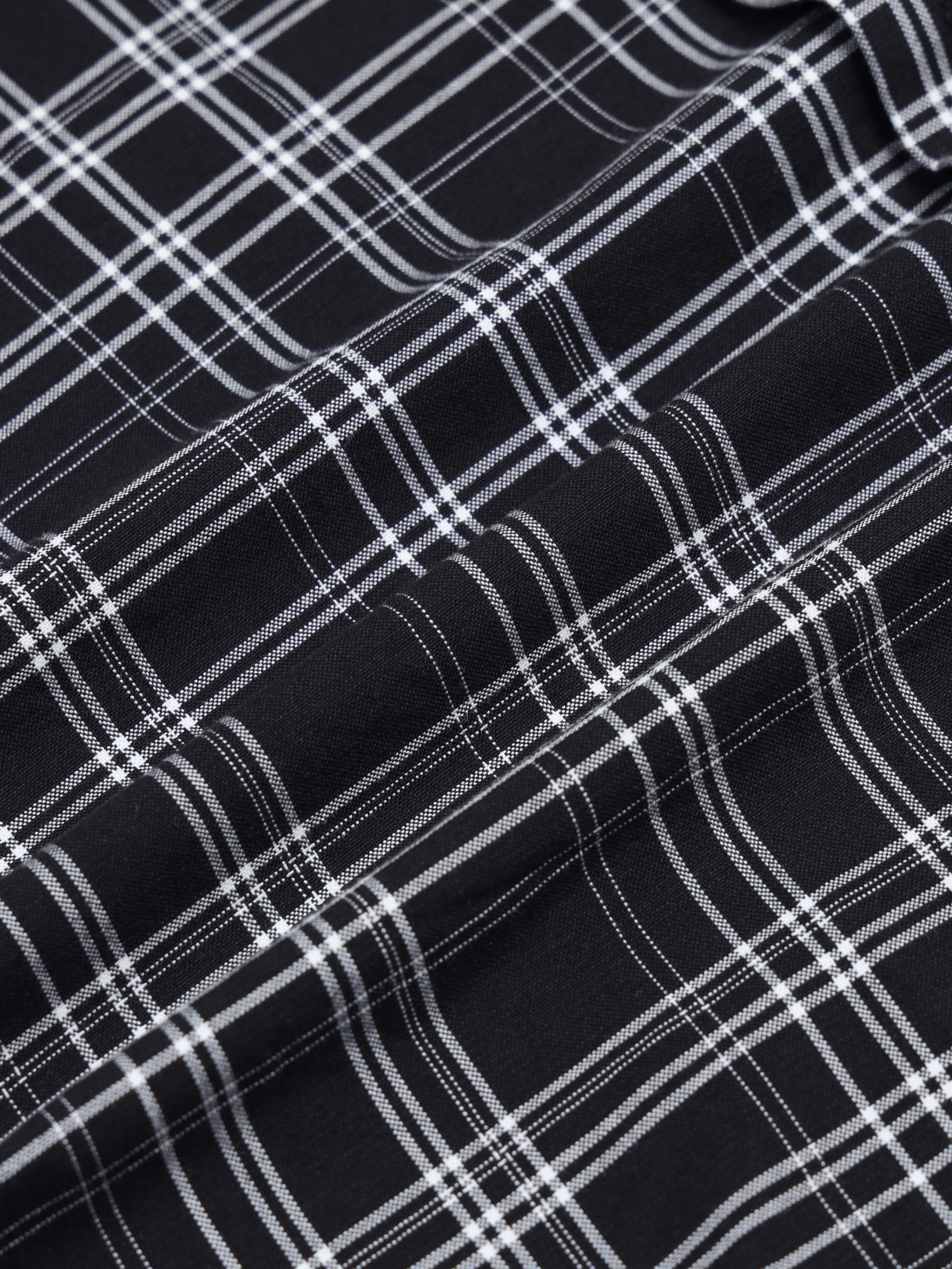 Men's Premium Oxford Black Checks Shirt