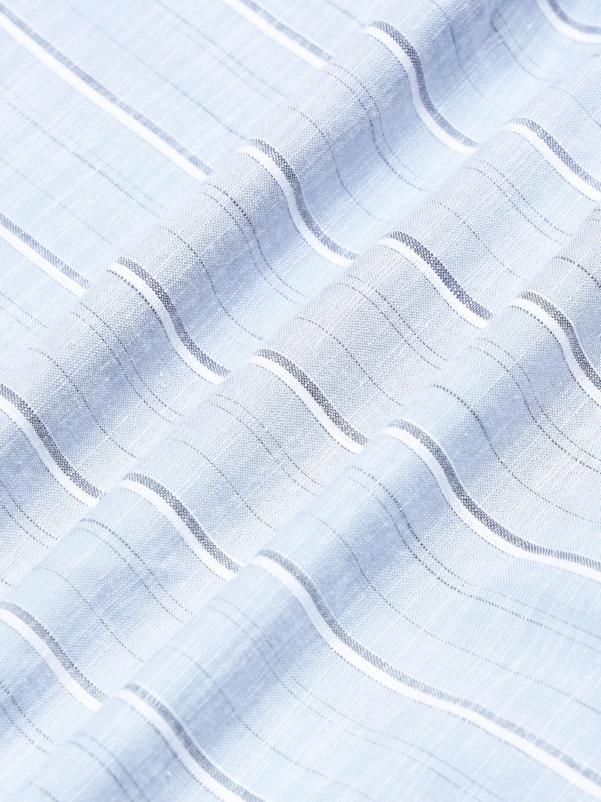 Men's Oxford Stripes Blue Shirt