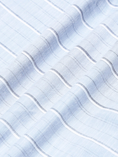 Men's Oxford Stripes Blue Shirt