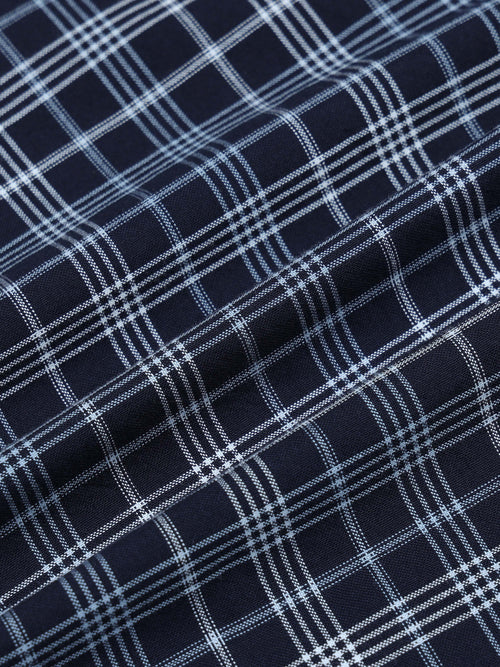 Men's Premium Oxford Checks Blue Shirt