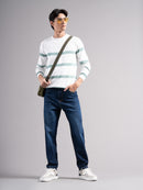 Men Smart Slim Fit Mid-Rise Light Fade Jeans