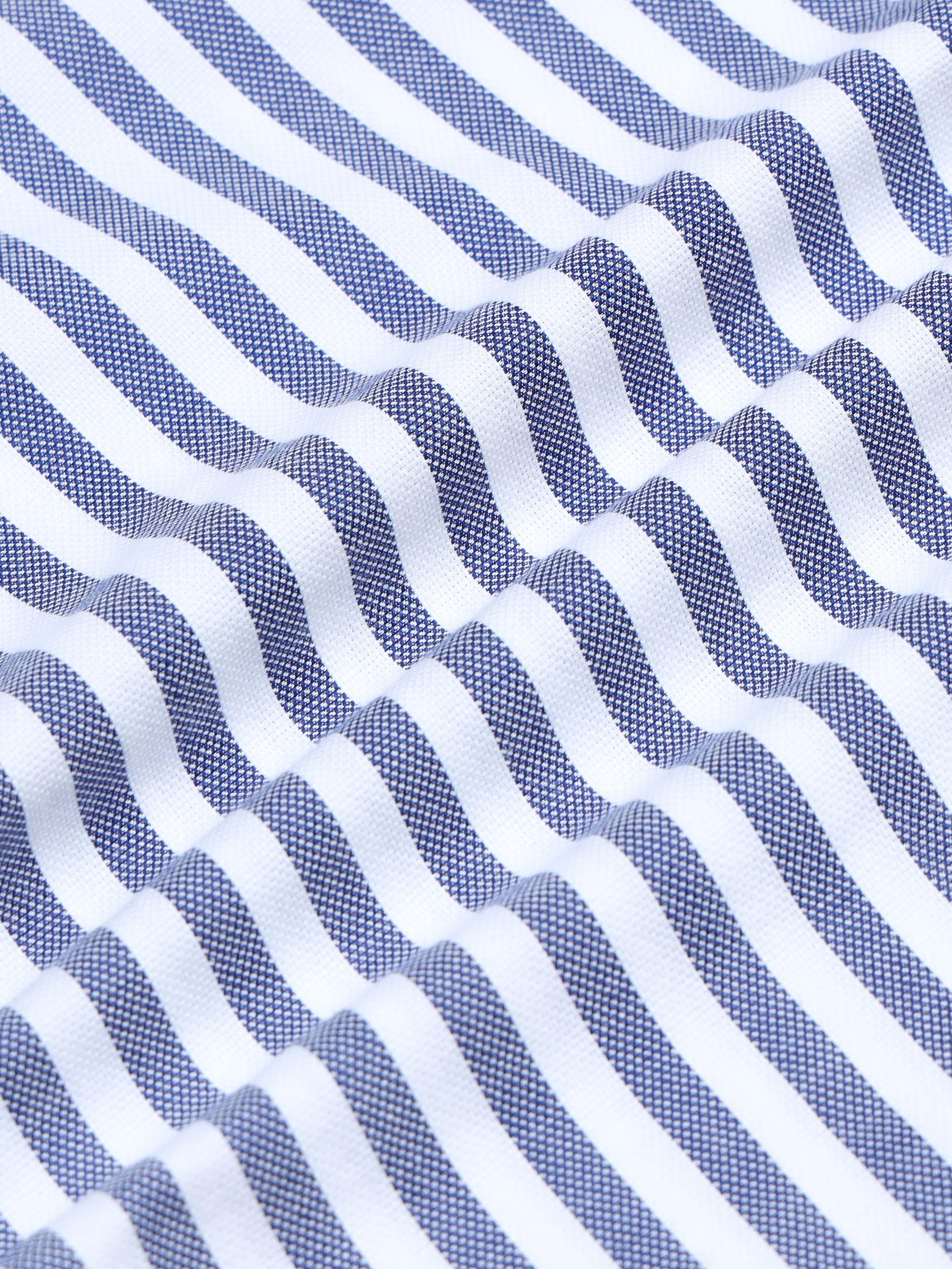 Men Stripes Navy Shirts