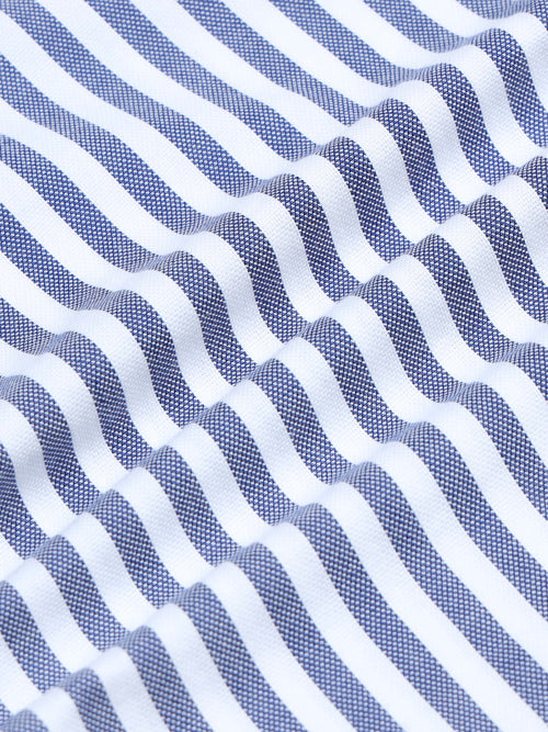 Men Stripes Navy Shirts