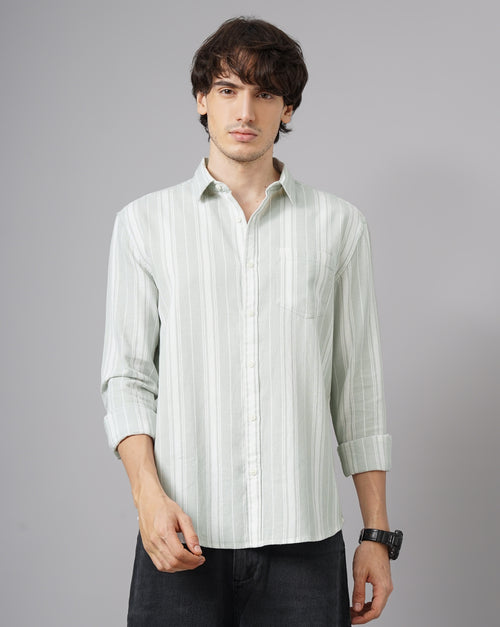 MEN'S REGULAR FIT STRIPES SHIRT