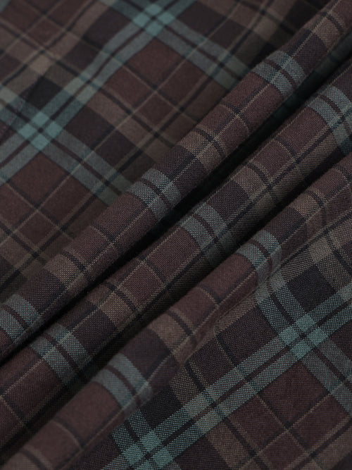 Men Smart Slim Fit Tartan Checks Checked Casual Shirt