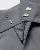 Men Smart Slim Fit Pleated Trousers