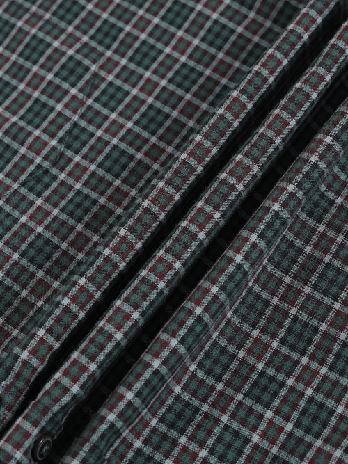 Men Smart Slim Fit Checked Casual Shirt