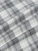 Men's Melange Twill Green Checks Shirts