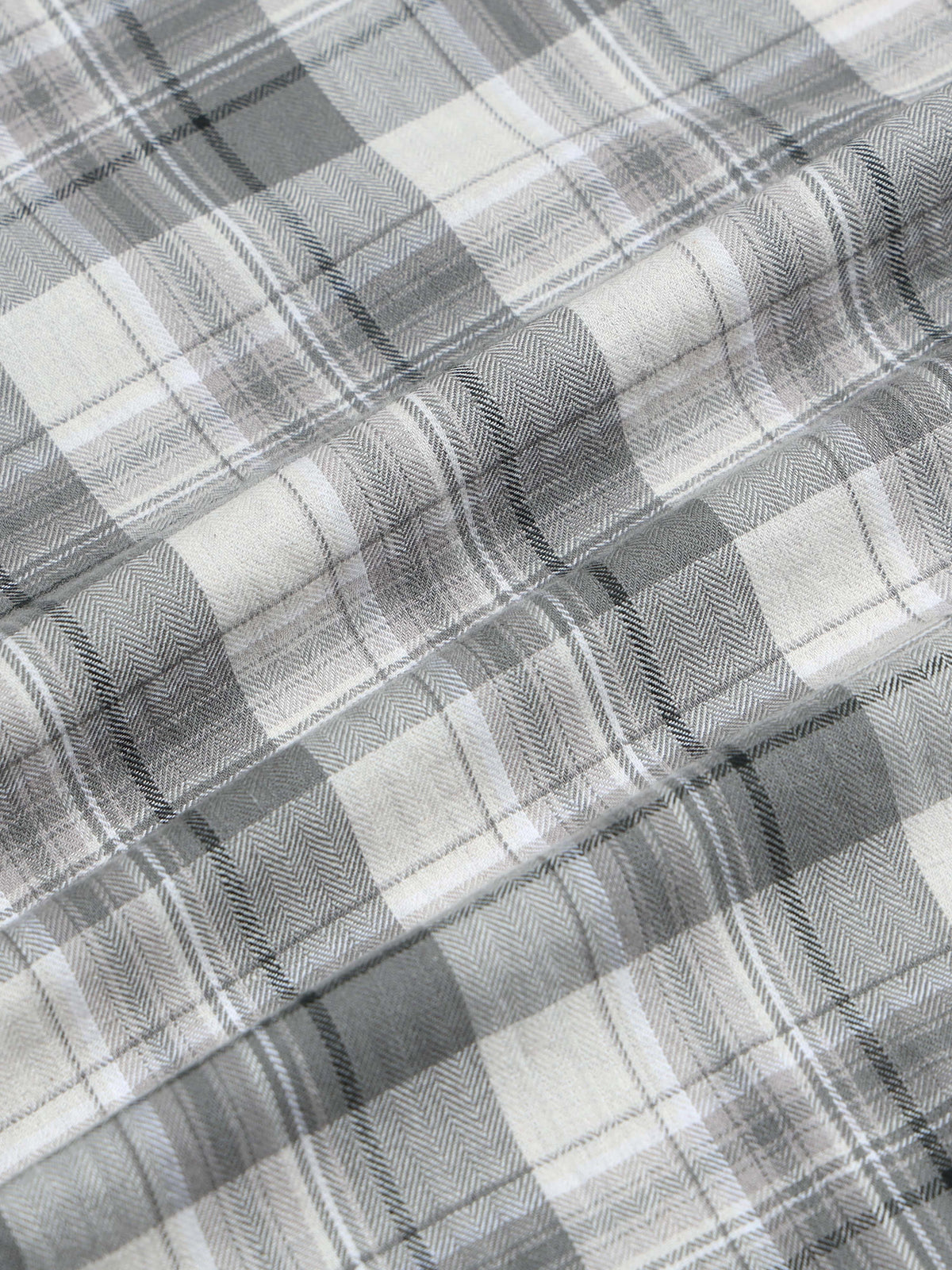 Men's Melange Twill Green Checks Shirts