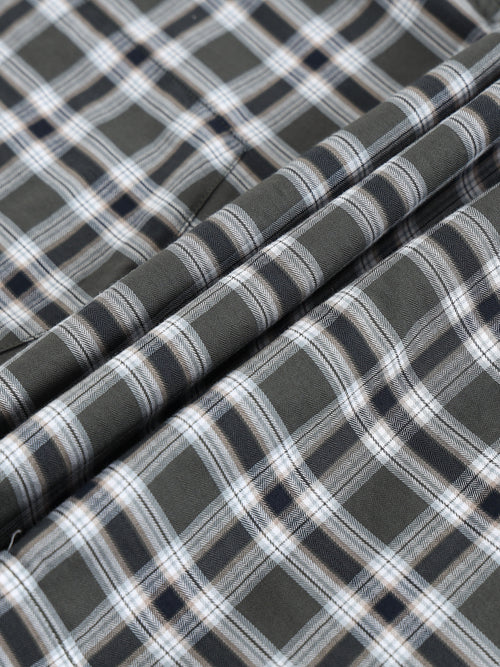 Men Smart Slim Fit Checked Casual Shirt