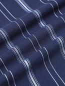 Men's Oxford Stripes Navy Shirt