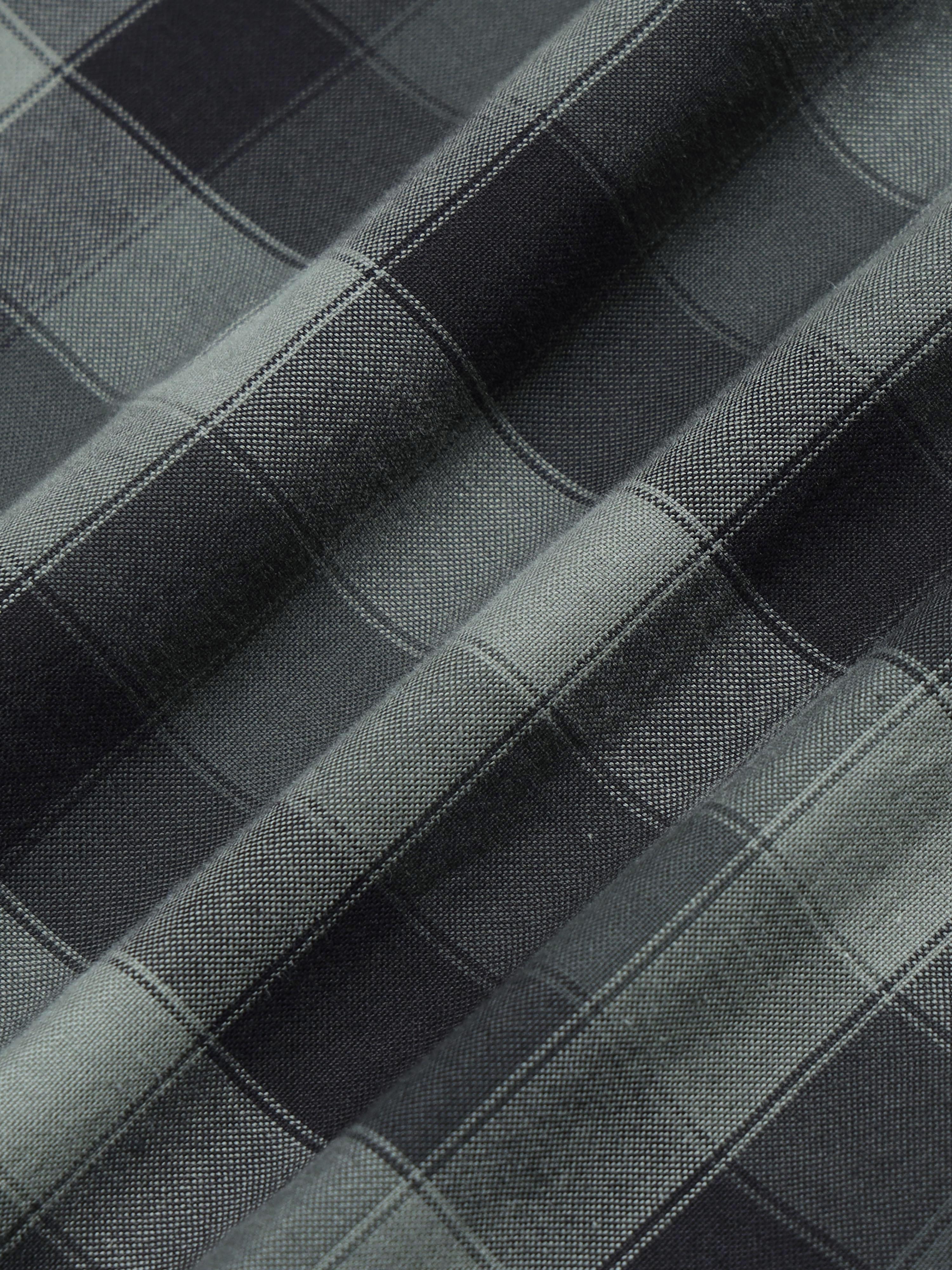 Men's Premium Oxford Checks Green Shirt