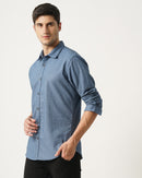 Men Regular Fit Seersucker Shirt