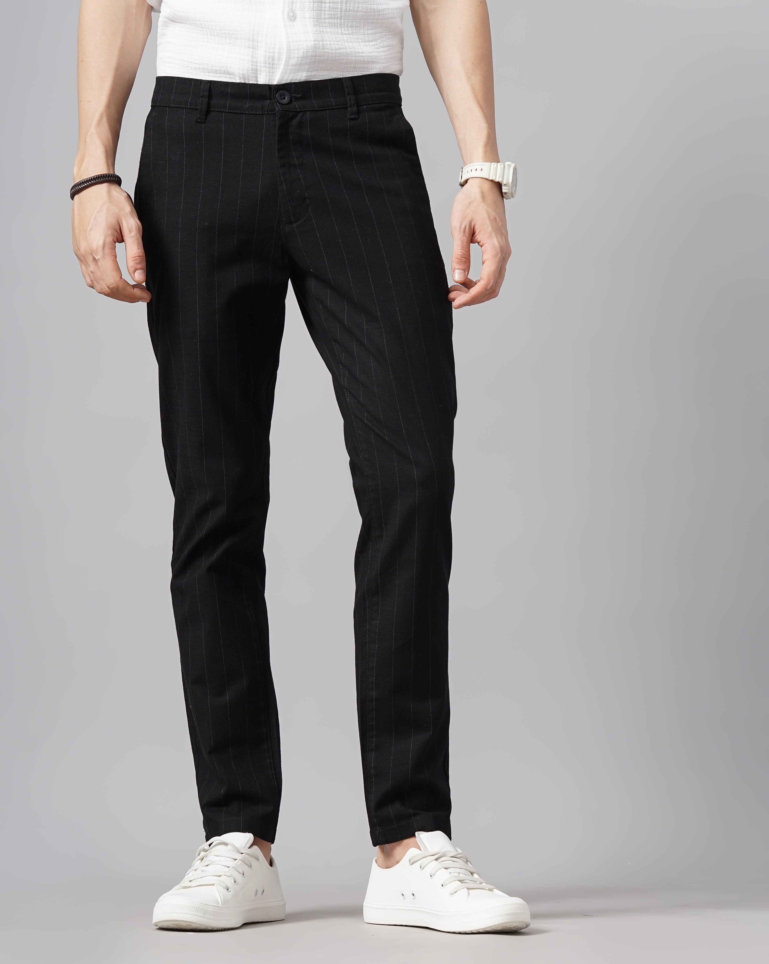 COTTON LINEN CHINOS