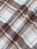 Men's Premium Oxford Checks Brown Shirt