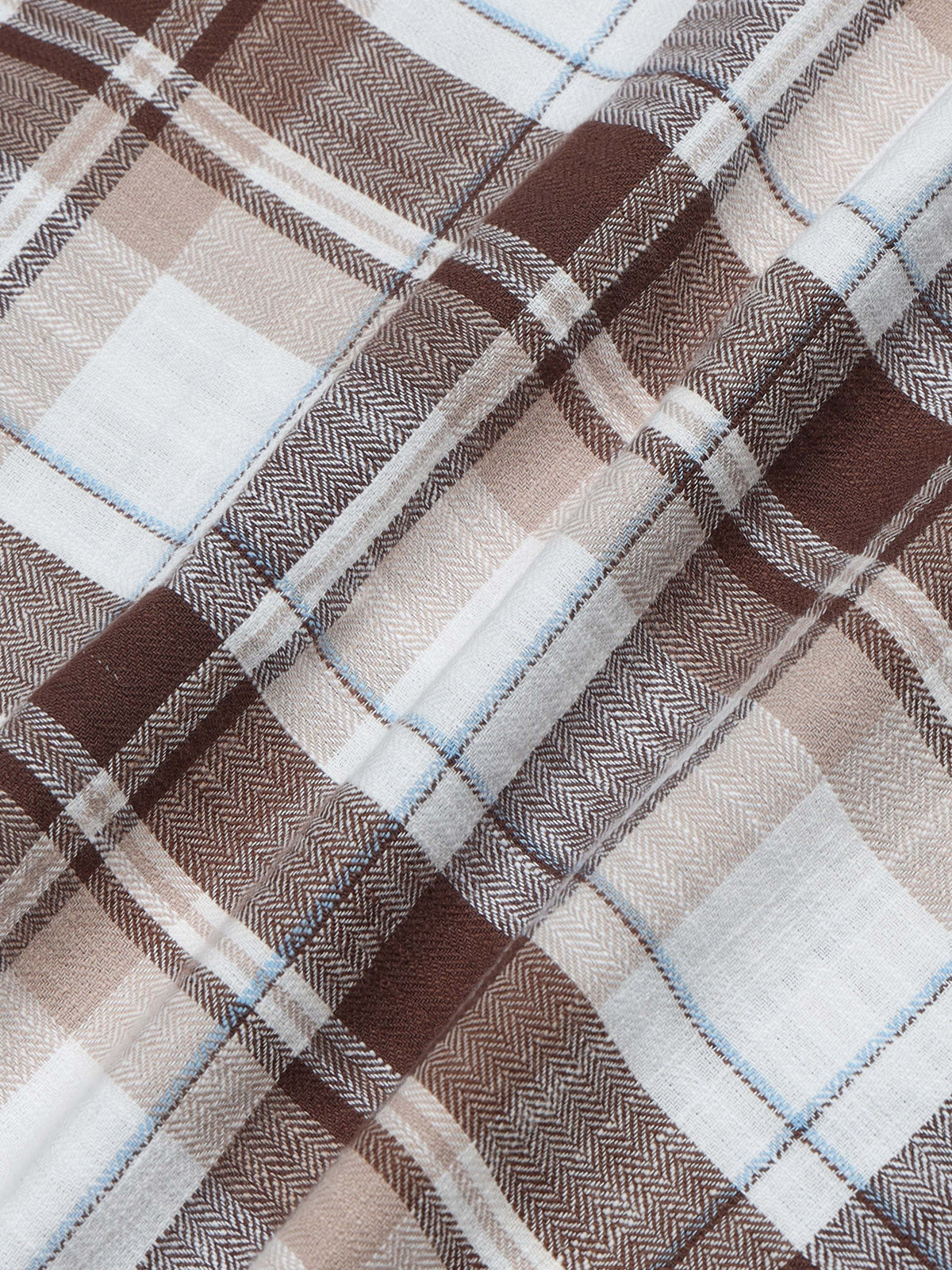 Men's Premium Oxford Checks Brown Shirt