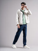 Men Smart Slim Fit Mid-Rise Light Fade Jeans