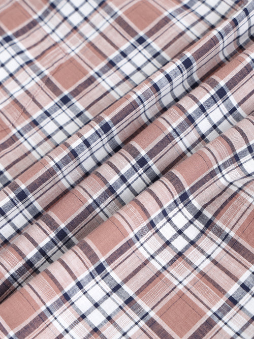 Men Smart Slim Fit Tartan Checks Checked Casual Shirt