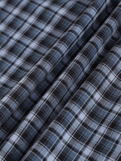 Men Smart Slim Fit Checked Casual Shirt