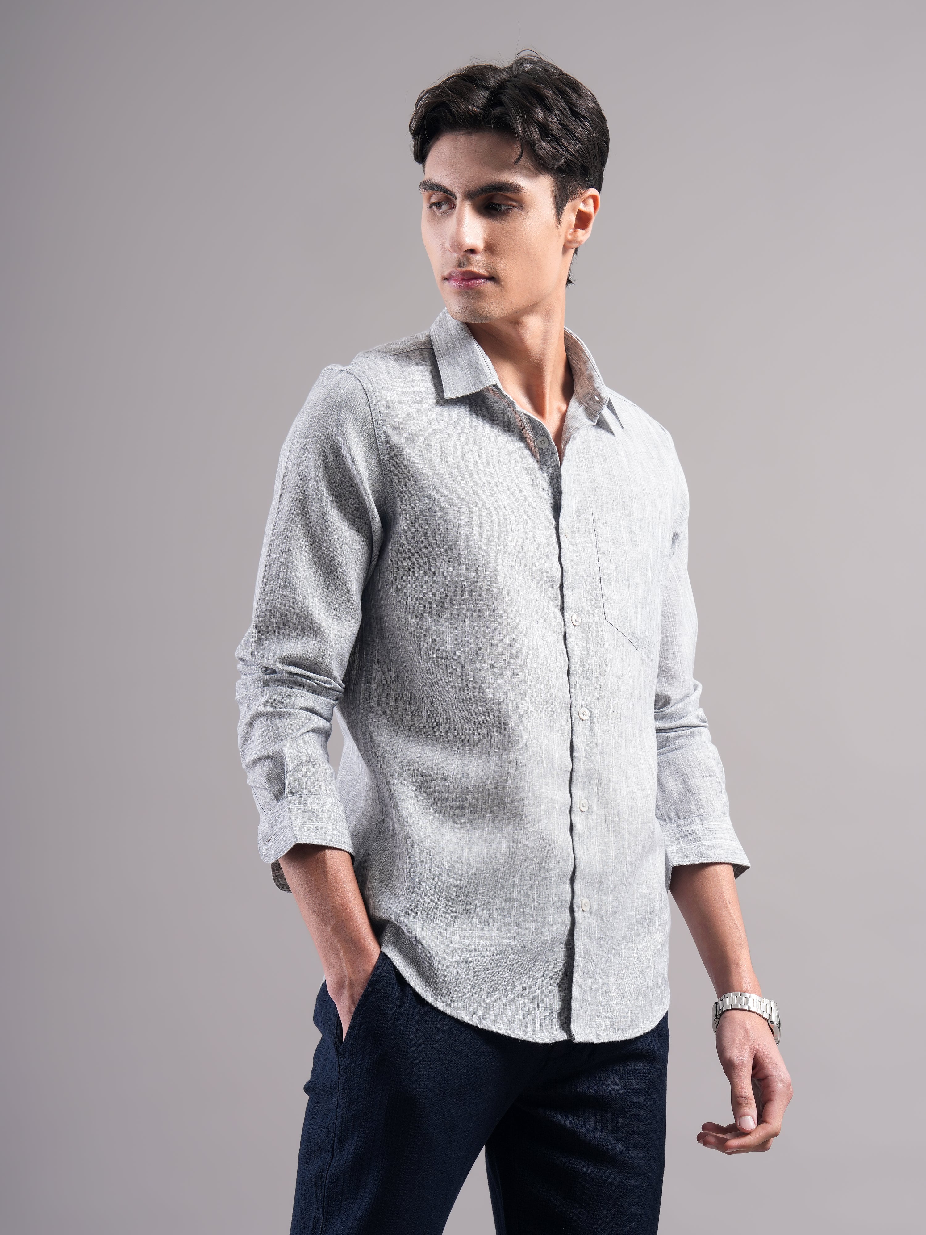 Men Smart Slim Fit Casual Shirt