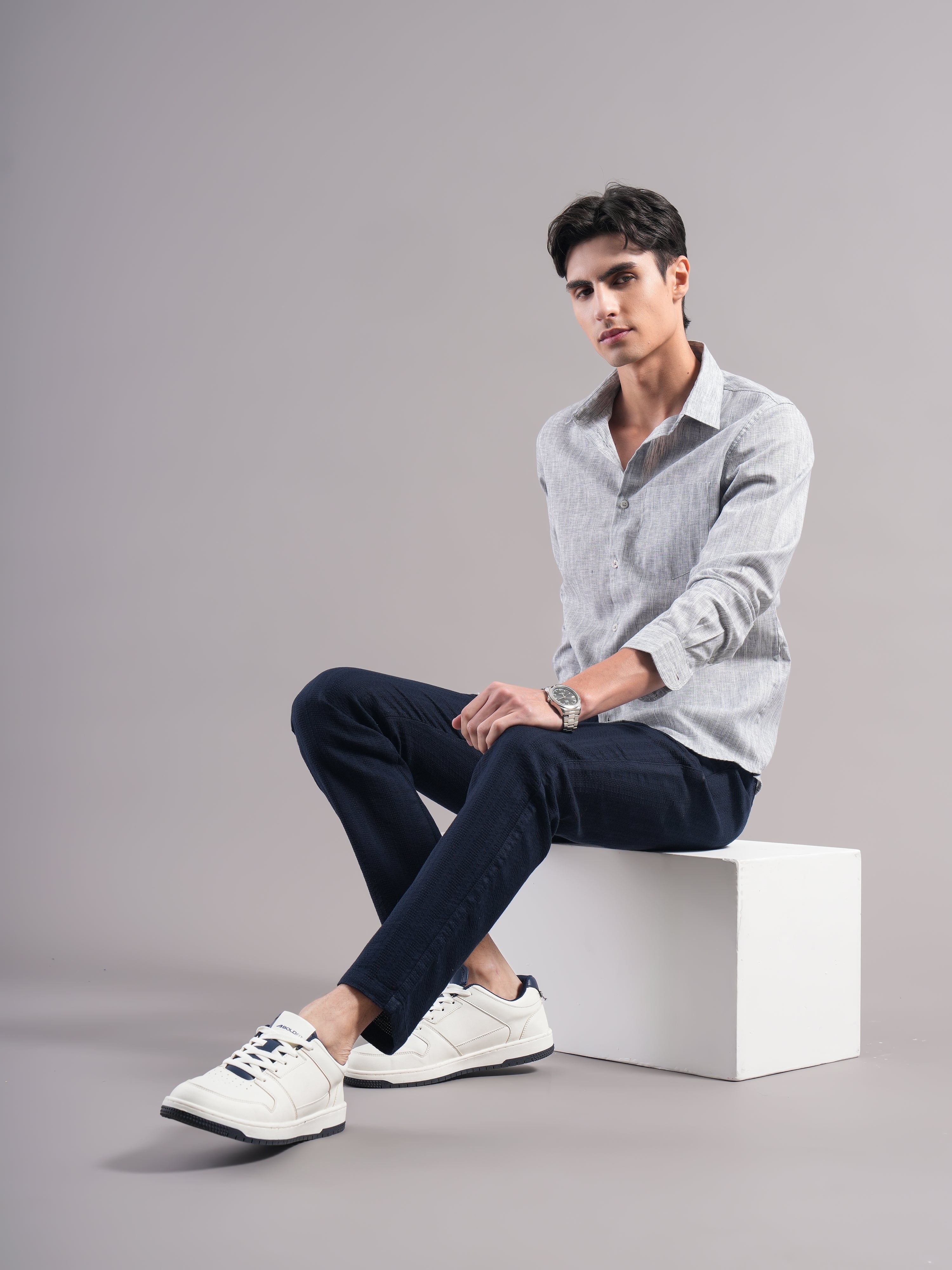 Men Smart Slim Fit Casual Shirt
