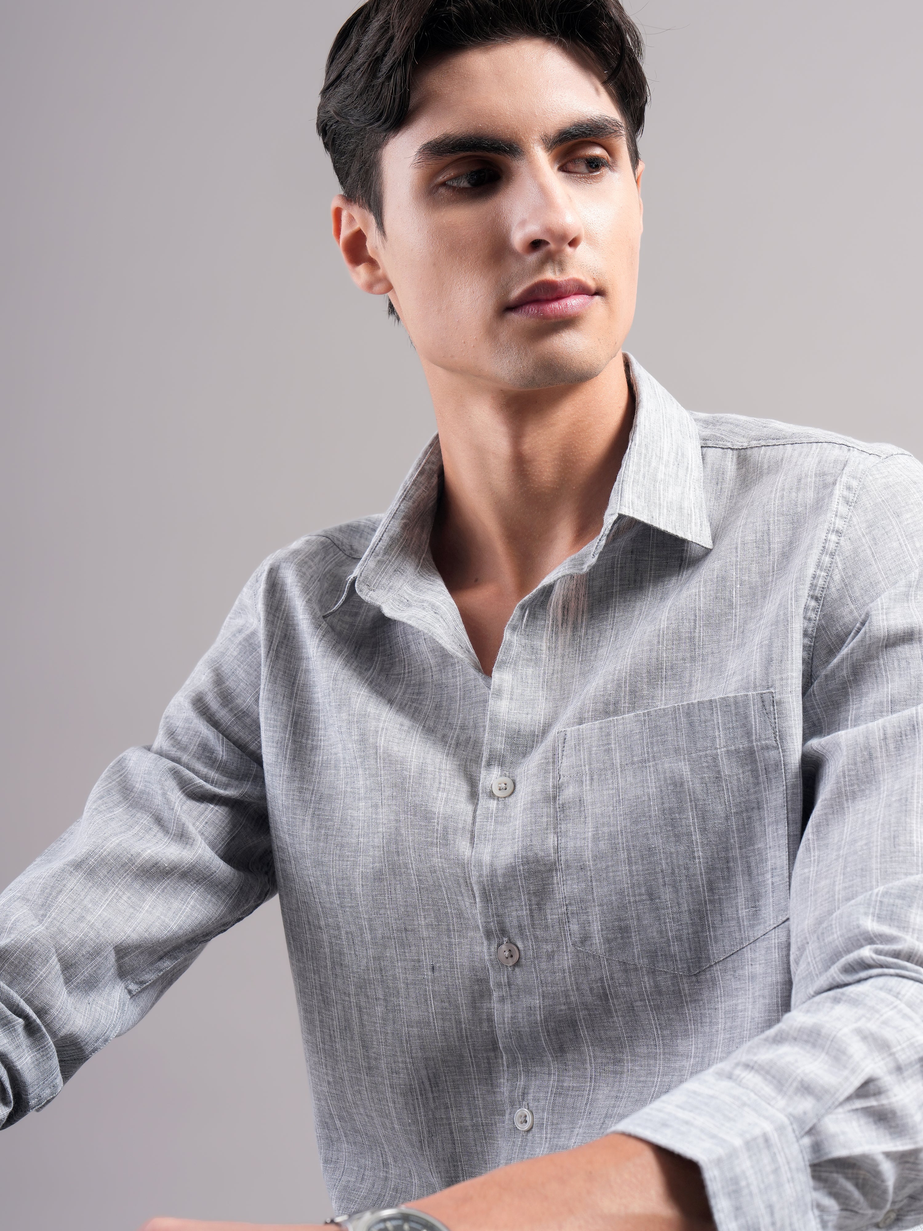Men Smart Slim Fit Casual Shirt