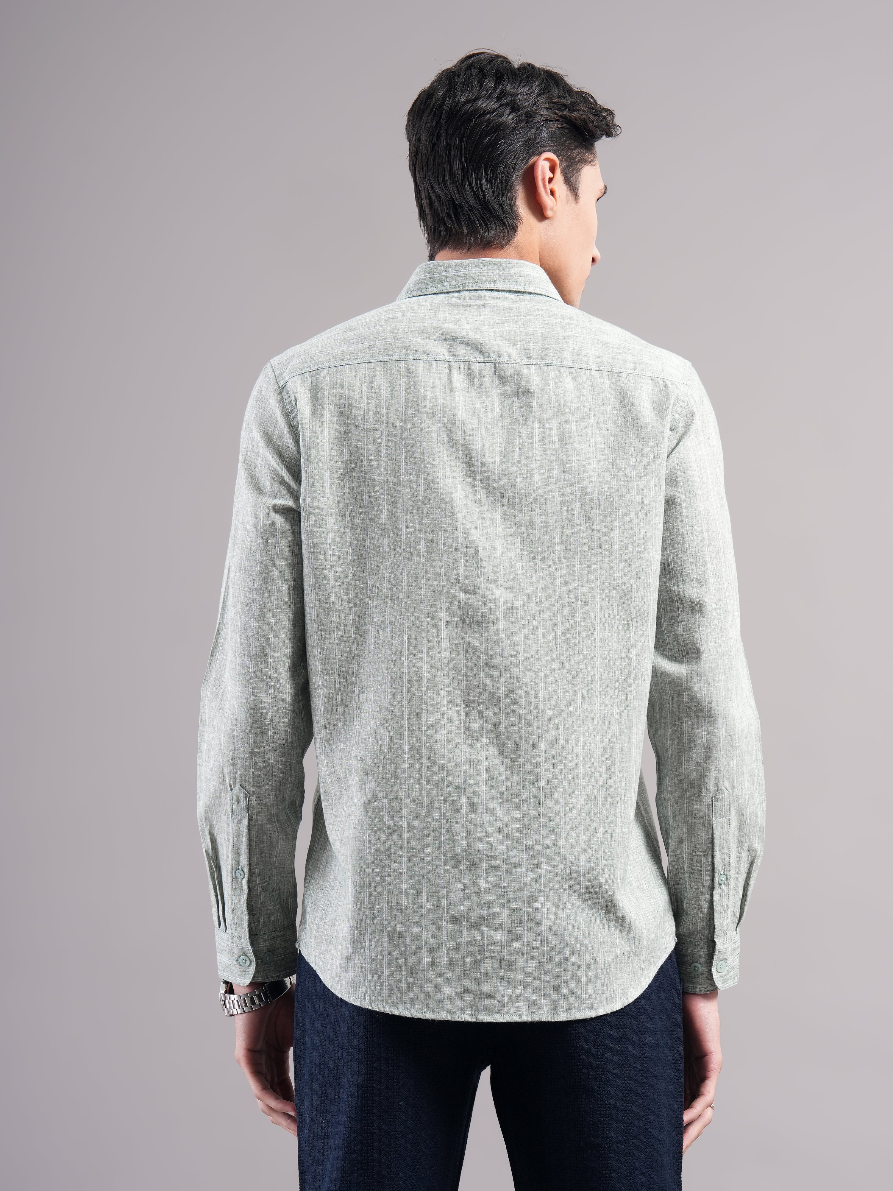 Men Smart Slim Fit Casual Shirt