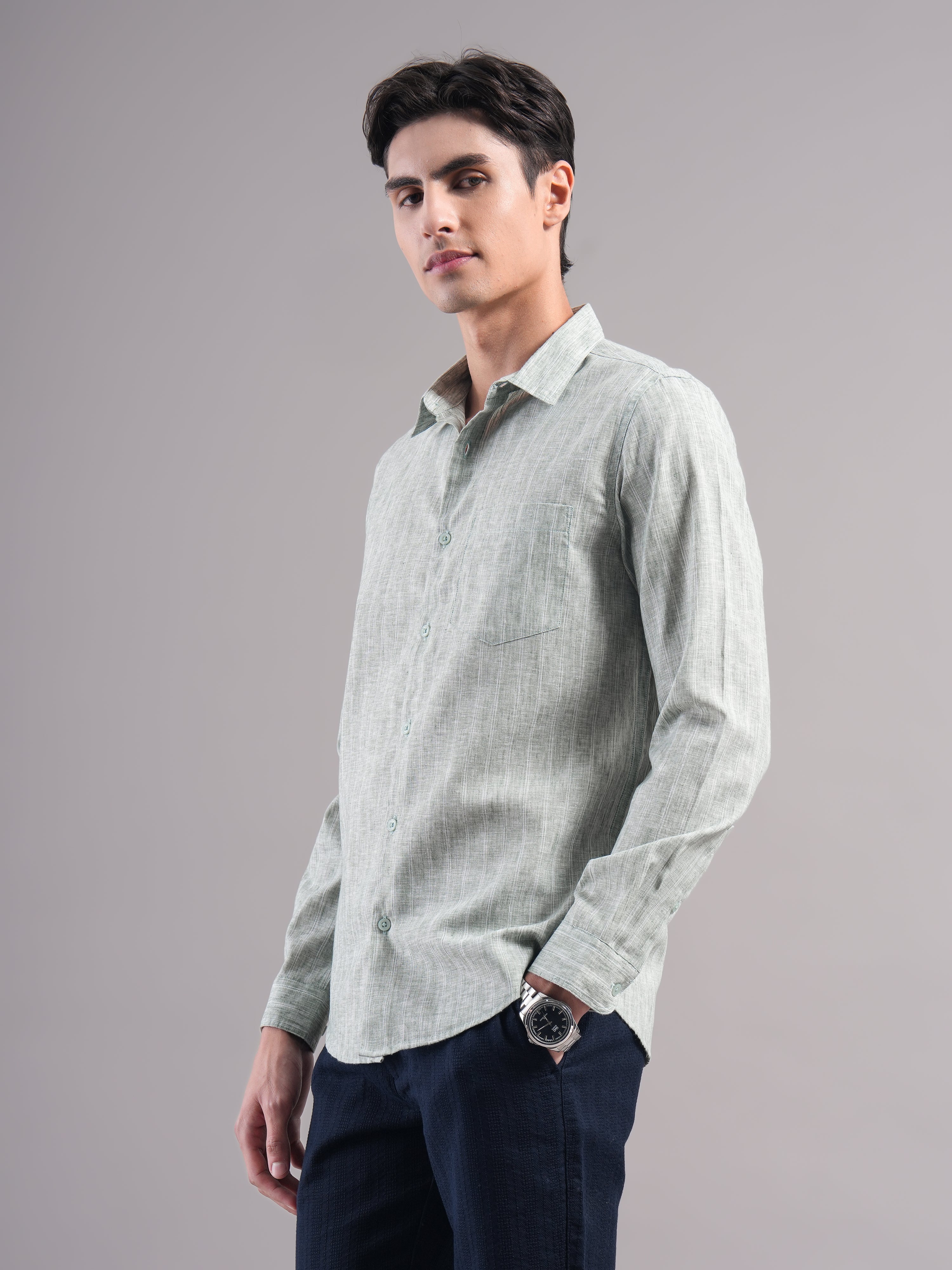 Men Smart Slim Fit Casual Shirt