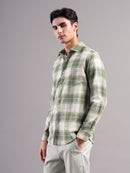 Men Smart Slim Fit Gingham Checks Checked Casual Shirt