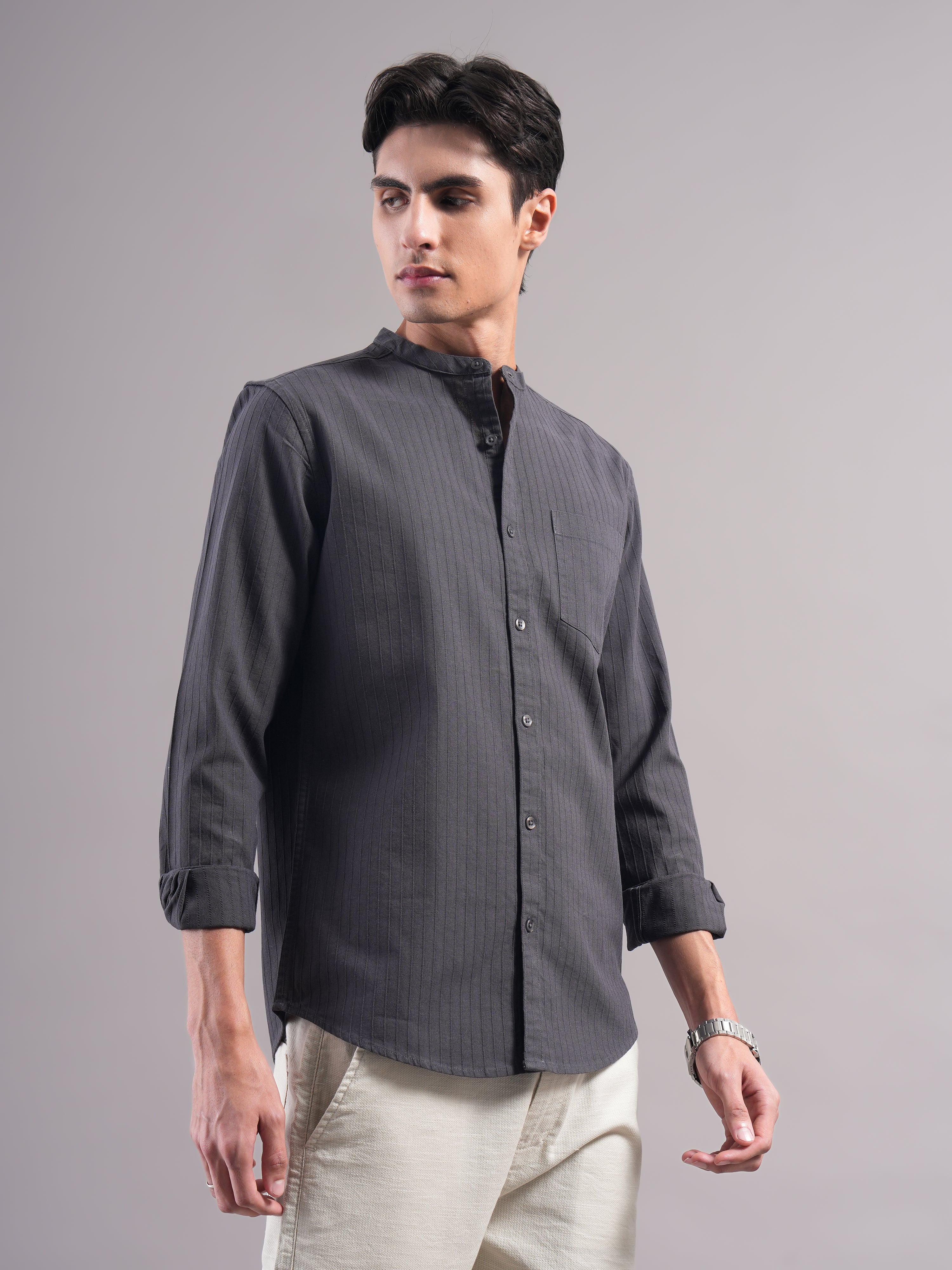 Men Smart Slim Fit Casual Shirt