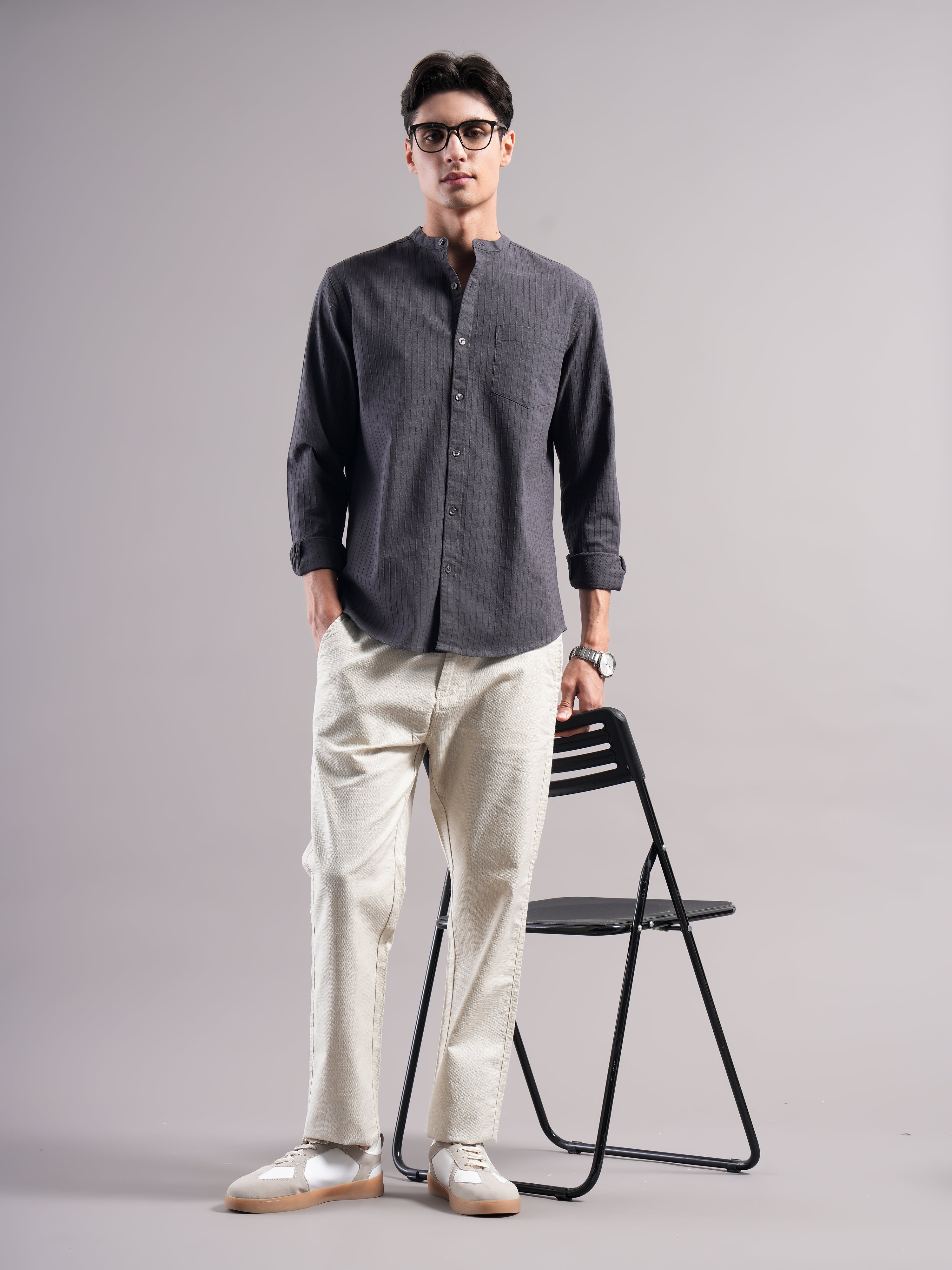 Men Smart Slim Fit Casual Shirt