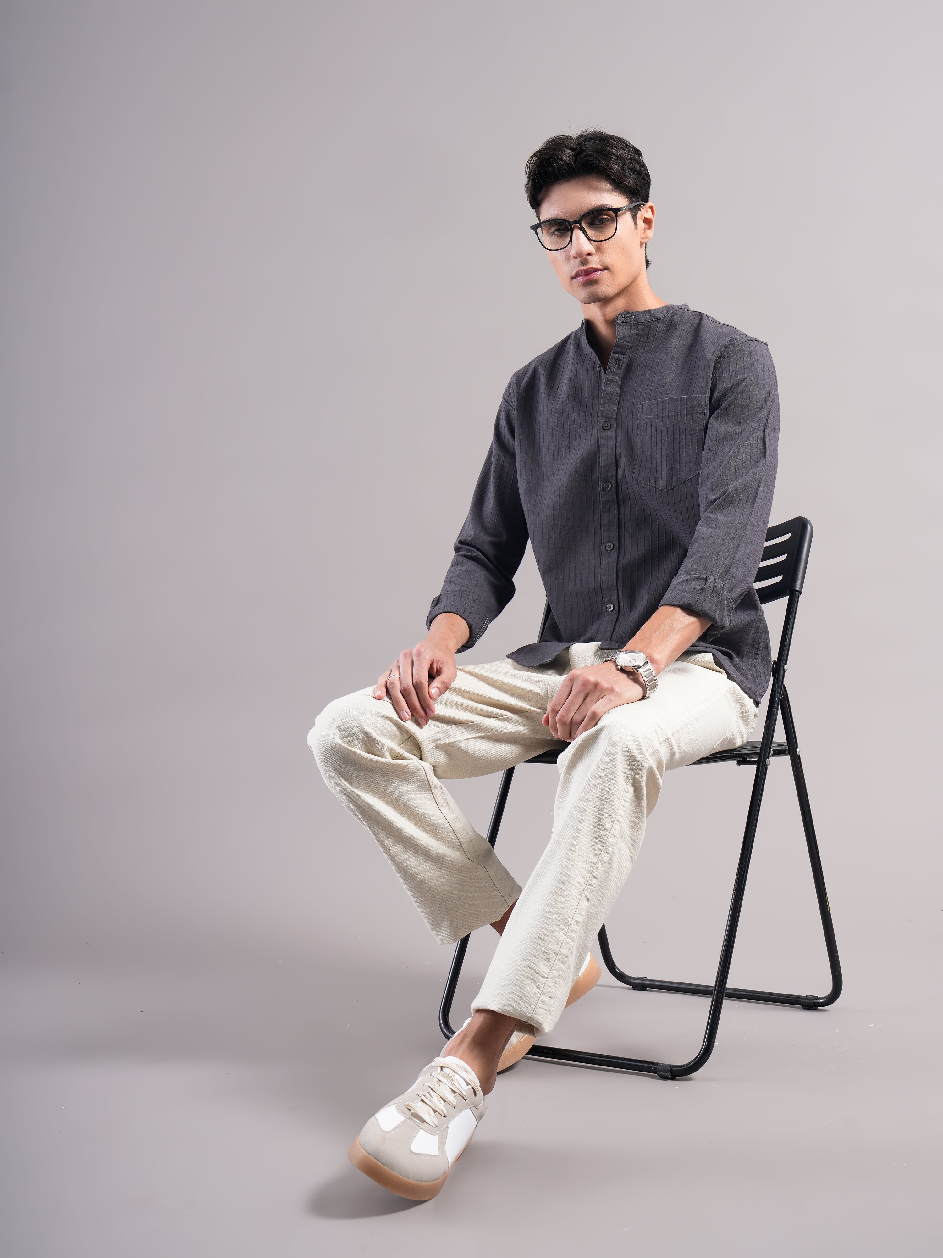 Men Smart Slim Fit Casual Shirt