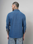 Zip Closure Denim Shirt