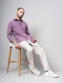 Self Design Dobby Slim Fit Casual Shirt
