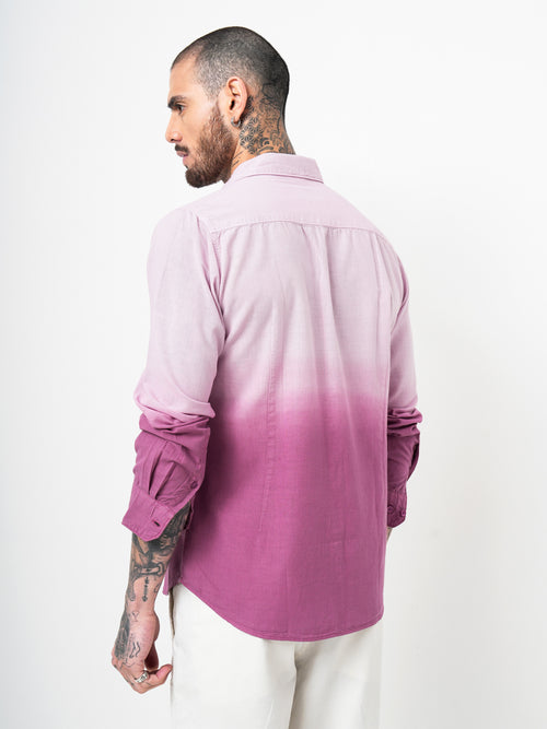 OMBRE DYED SLIM FIT SHIRT