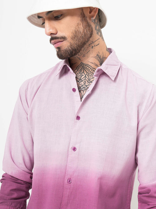 OMBRE DYED SLIM FIT SHIRT