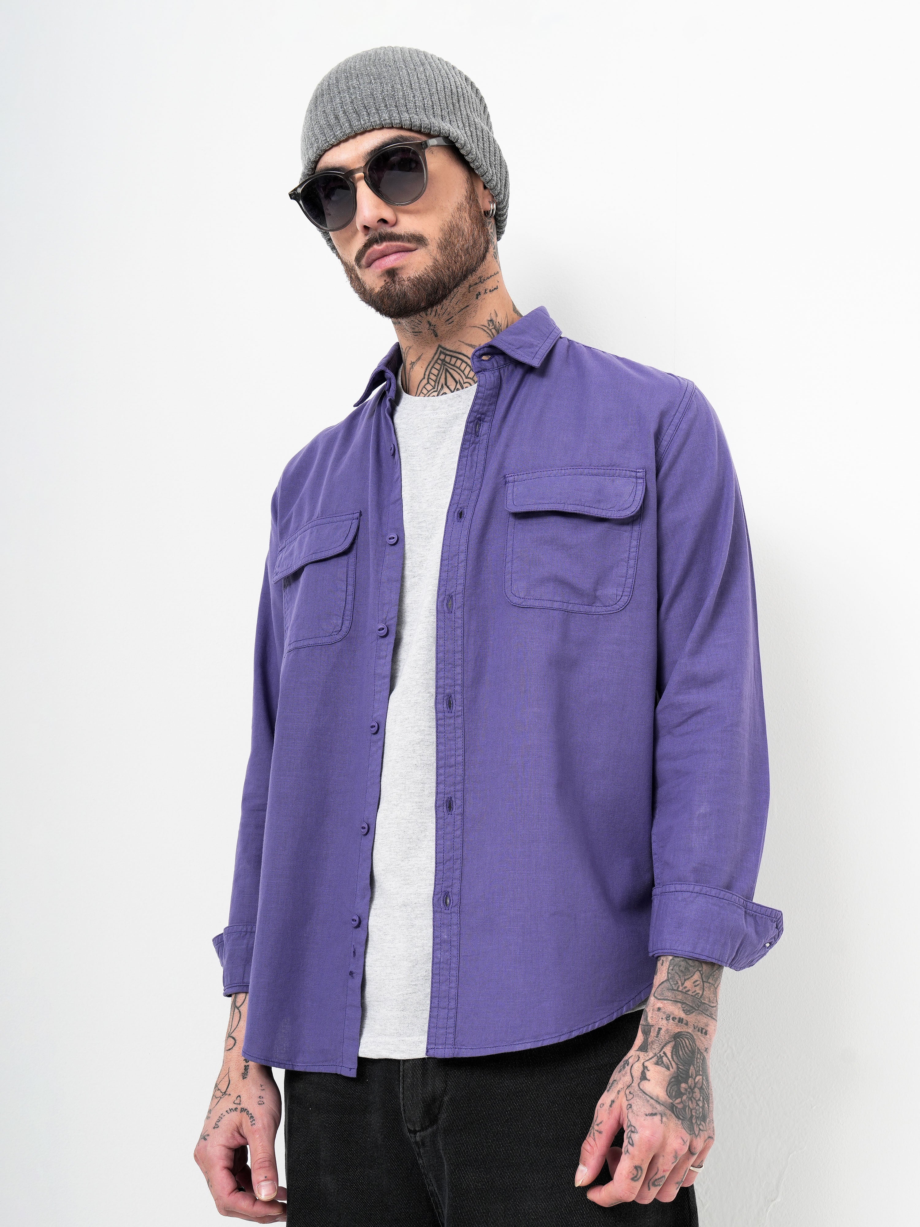 REACTIVE DYE REGULAR FIT SHIRT