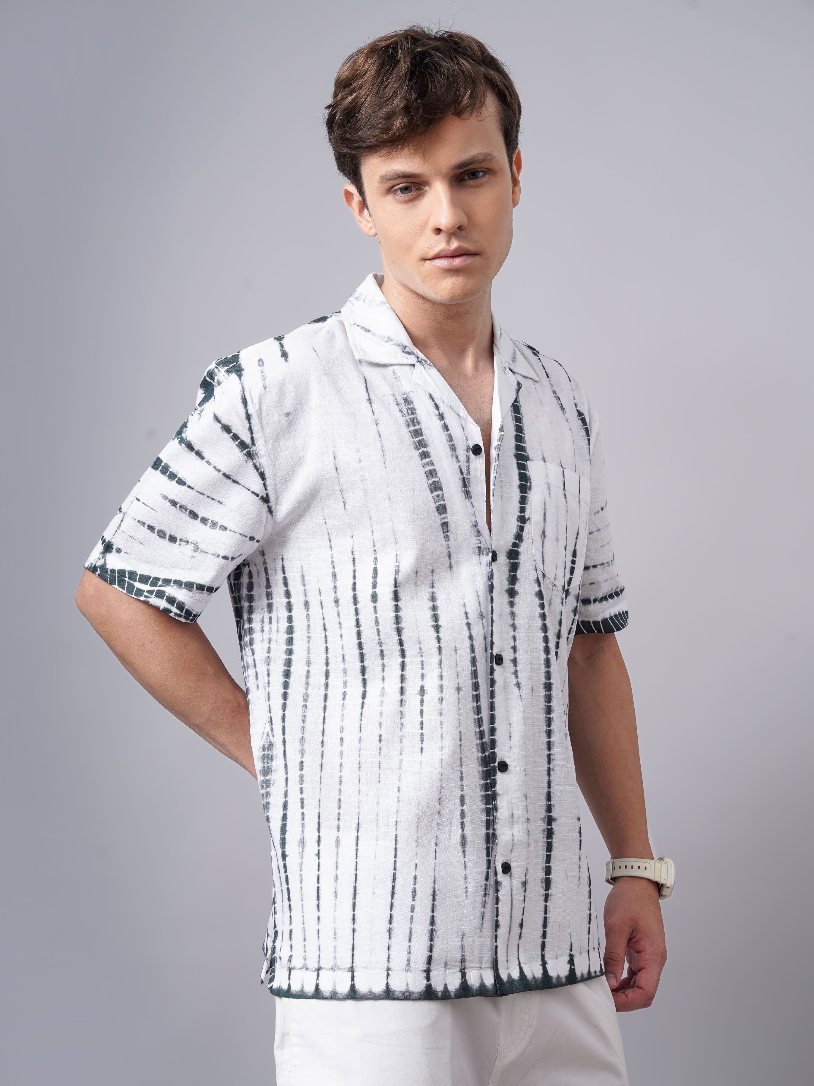 DIP AND DYE SLIM FIT SHIRT
